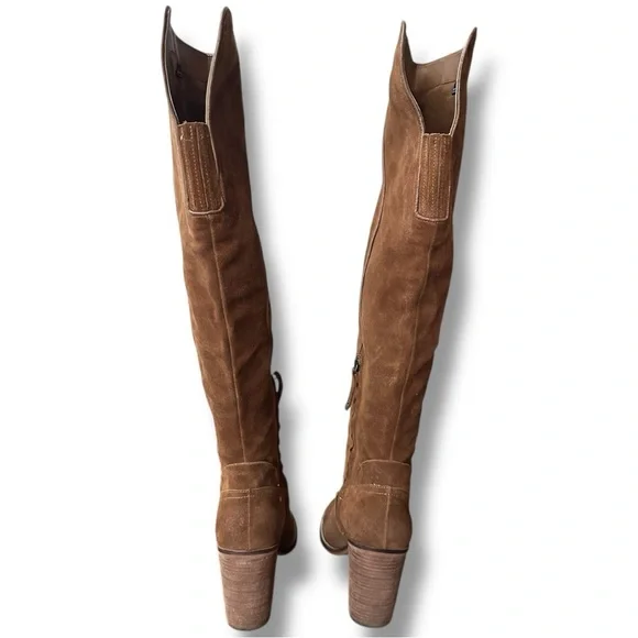 Dolce Vita Ohanna Suede Over the Knee High Boots in Saddle | Women’s Size 10 - Picture 6 of 13